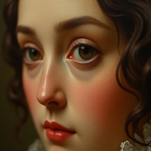 Il volto di un ritratto antico dopo un'attenta opera di restauro.